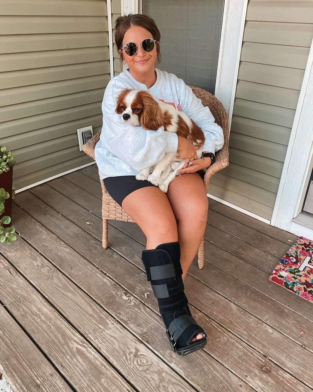 It&rsquo;s crazy how quickly things can change &mdash; one minute I was happily leaving school &amp; the next I was face down in the parking lot! Unfortunately, I fell off the curb &amp; fractured my foot. Prayers for quick healing are much appreciat