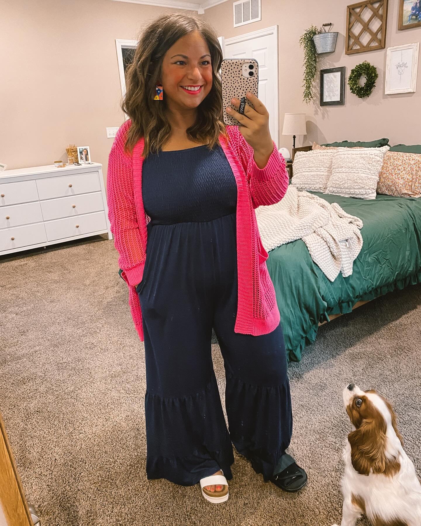 This was my OOTD on Sunday &amp; my sister @aves.rice complimented how everything was color coordinated! 😍 I suppose I have my OCD &amp; perfectionism to thank for that! 😅 I love adding pops of color to change an entire outfit. This cute + airy car