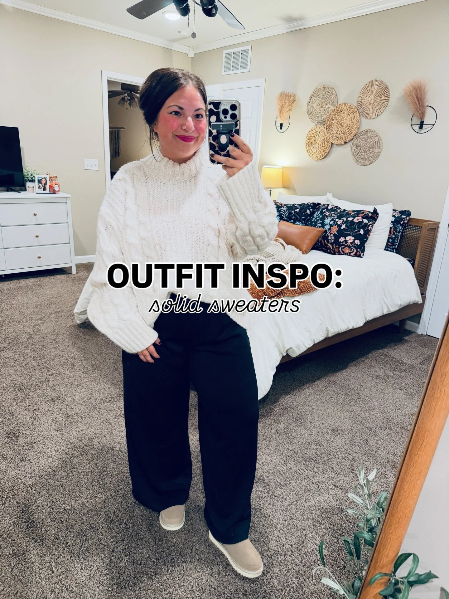 Basic doesn&rsquo;t have to be boring &mdash; these solid sweaters are my go-to this season for cozy, effortless style. ✨ 🤍

Comment SHOP below to receive a DM with the link to this post on my LTK ⬇ https://liketk.it/5NRlZ #ltkmidsize #ltkgrwm #ltkw