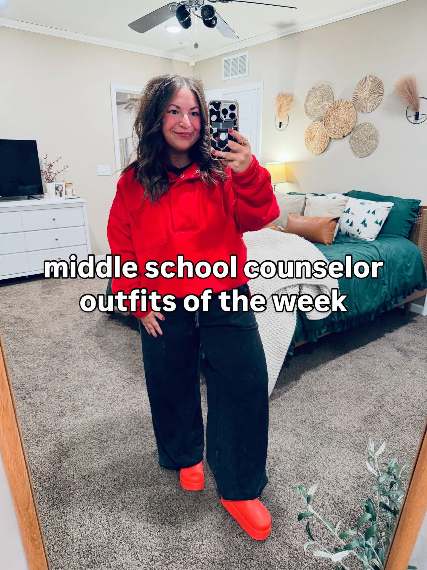 LOTS of cozy fits for last week&rsquo;s middle school counselor outfit round up! A snow day &amp; lots of cold, snowy weather calls for lots of layers &amp; comfy pieces. 🫶🏻

All outfits are linked in my ltk ❣️ or comment OUTFITS &amp; I&rsquo;ll s