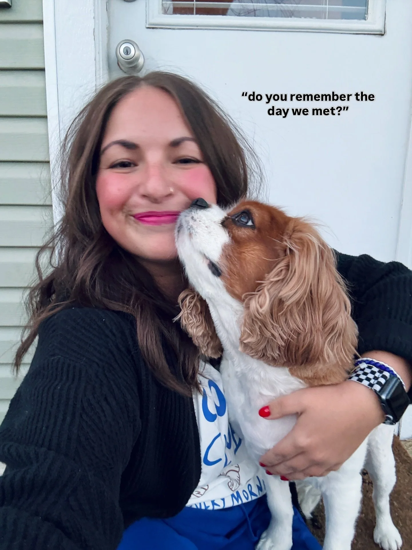 happy gotcha day to my best girl! so thankful for the last three years with my sweet little miss P 🥹🐶🫶🏻