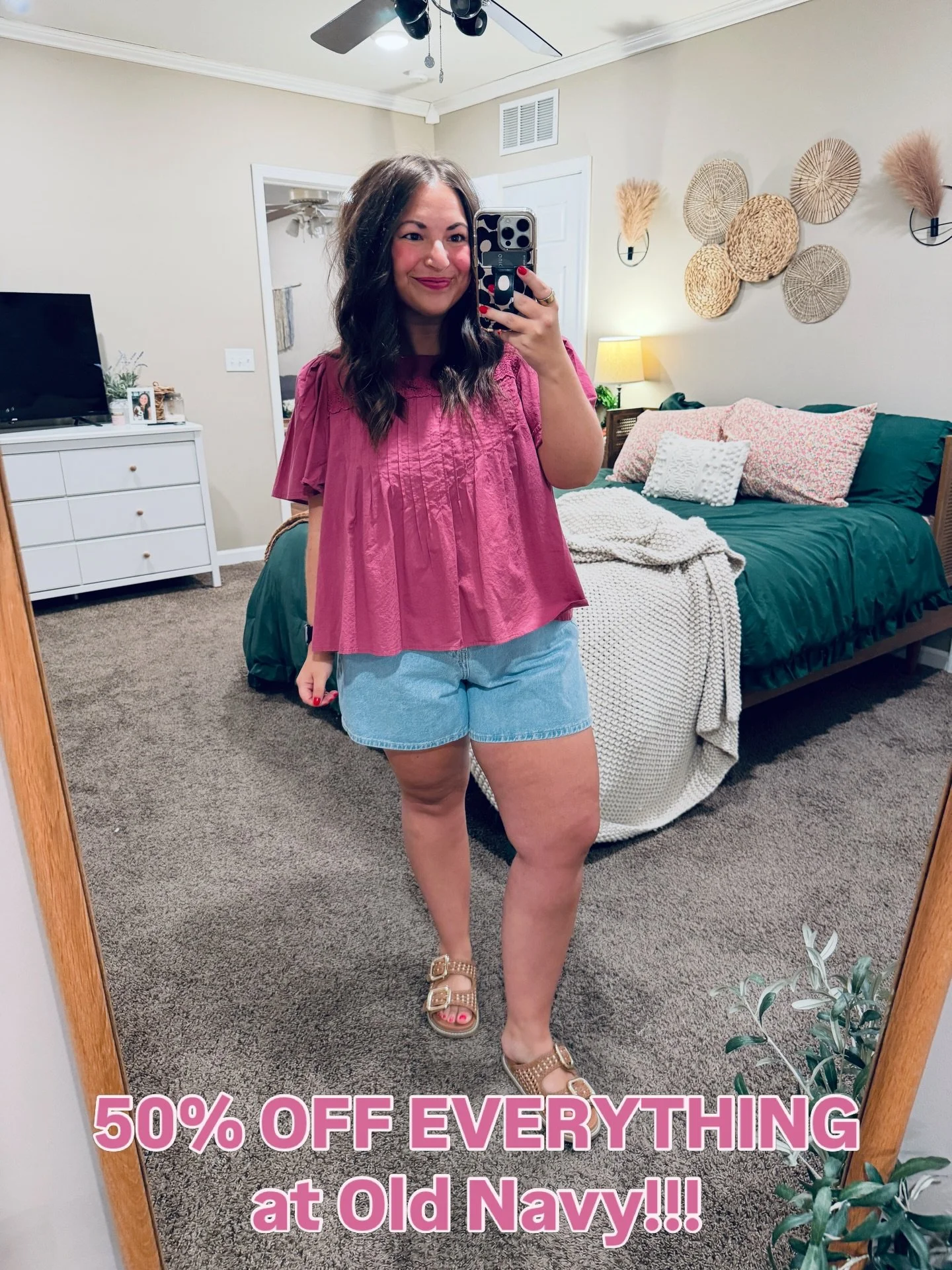 Old Navy is doing 50% off EVERYTHING online through 3/25 🙌🏼 here are some of my favs! SO many cute + affordable finds for spring 🌸✨ 

Comment SHOP below to receive a DM with the link to this post on my LTK ⬇ https://liketk.it/61usj #ltkseasonal #l