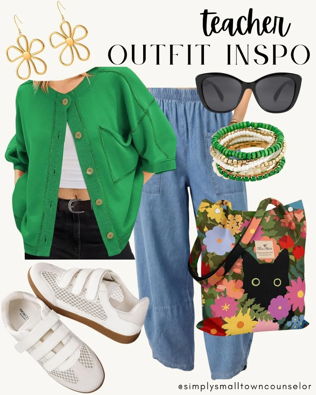 Teacher outfit inspo, but make it amazon-only! 💚🛒🍎

comment TEACHER for links! ⭐️