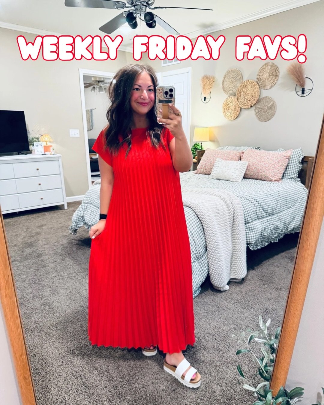 A few spring transition fits, some random home stuff + beauty products wraps up this week&rsquo;s Friday favs post! Comment FRIDAY for links! ❣️