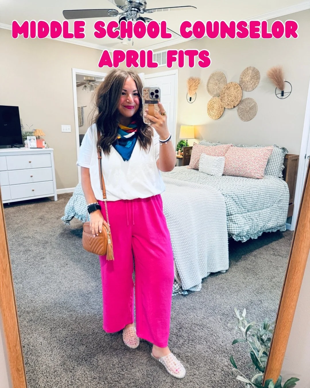 Lots of my April outfits as a middle school counselor in one post! 🌸🫶🏻✨ a little bit of cozy, a little bit of spring transition, &amp; a whole lof of &ldquo;I&rsquo;ll be wearing this again!&rdquo; 

Comment APRIL for links! 🫶🏻