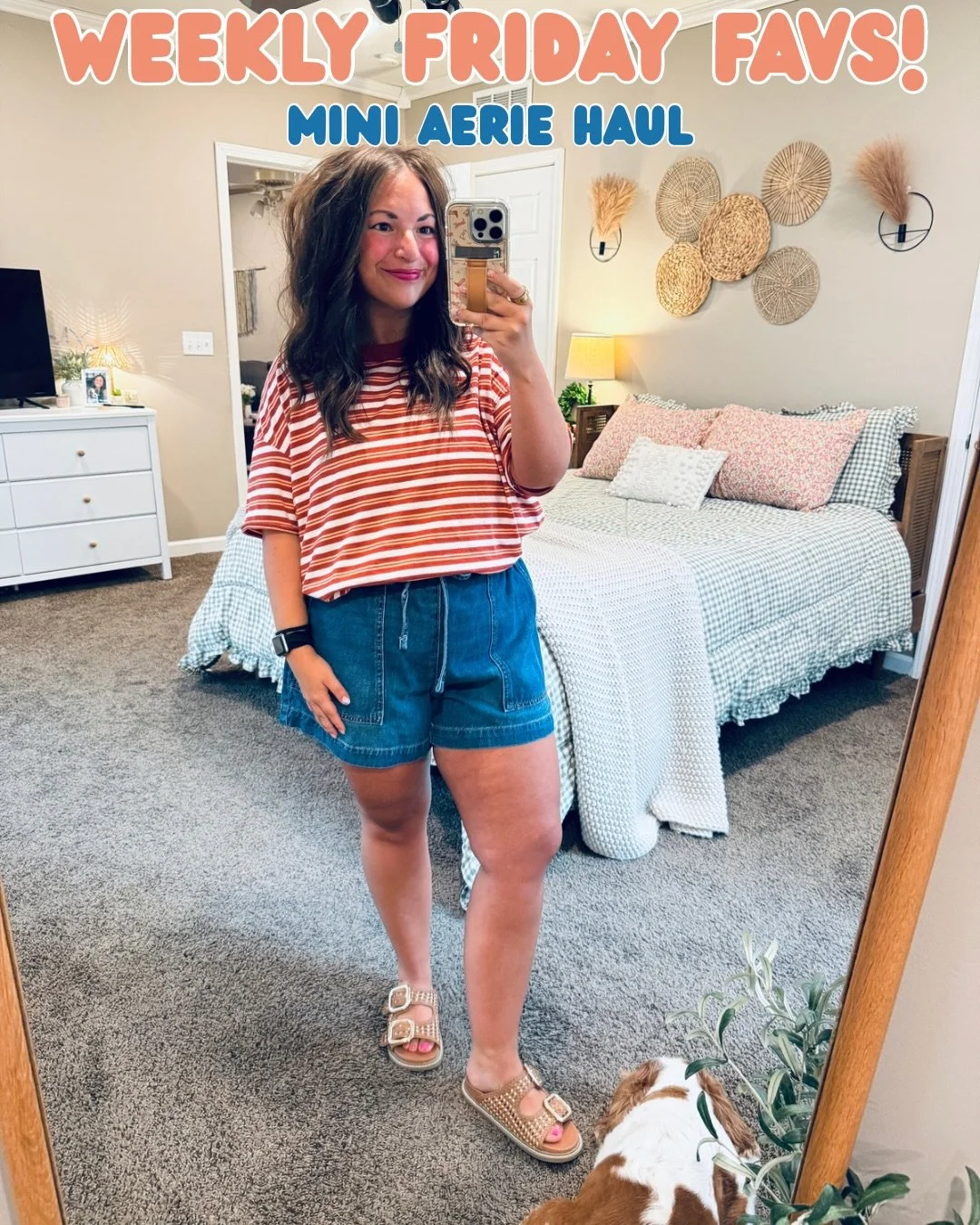 My Friday favs post is pretty big, so I&rsquo;m splitting it into a few parts so y&rsquo;all get to see everything because it&rsquo;s that good! 👏🏻 Today I&rsquo;m sharing a mini @aerie haul! 🧡 Comment FRIDAY for links! 🫶🏻
