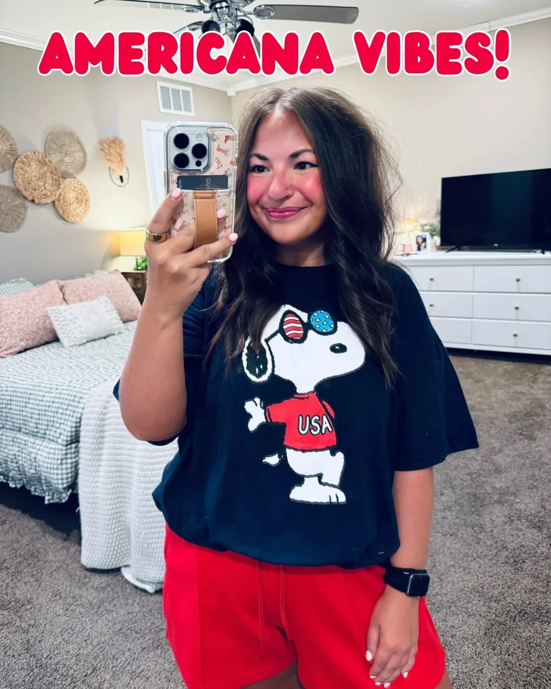 4th of July outfit inspo is here! 🇺🇸✨ Whether you&rsquo;re headed to a parade, backyard BBQ, lake day, fireworks show, or just celebrating in your own way, I&rsquo;ve got a little bit of everything &mdash; comfy outfits, dressier looks, &amp; all t
