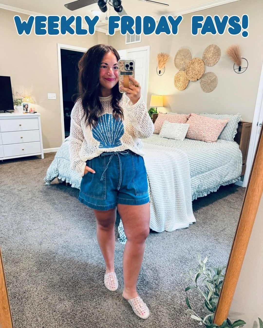 A few spring transition fits, some 4th of July themed pieces + coastal cutie looks to wrap up this week&rsquo;s Friday favs post! Comment FRIDAY for links! ⭐️🐚💙