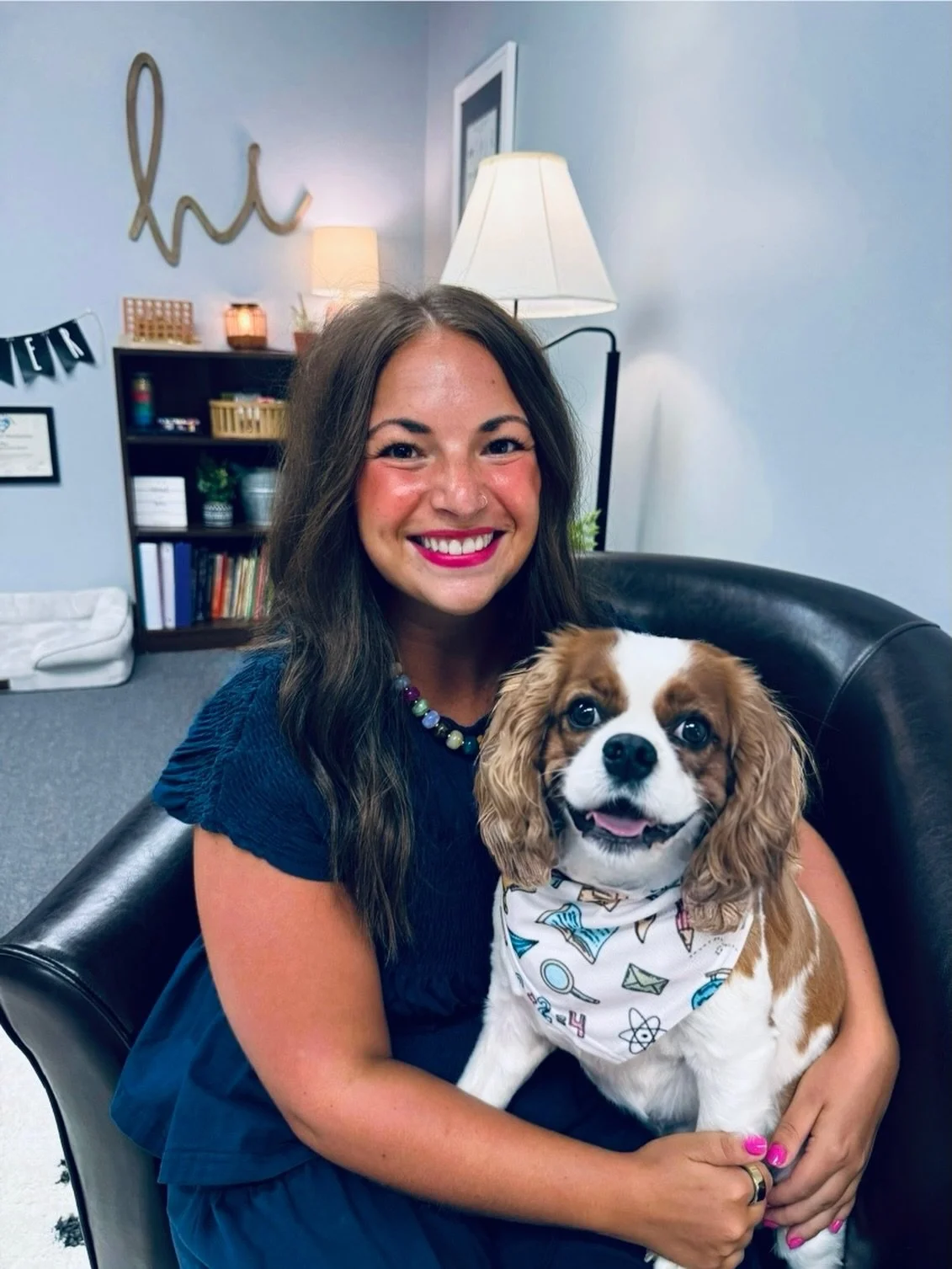 Happy National Dog Day to the sweetest girl who makes every single day better just by being in it. 🐾🩵 From home to school &amp; everywhere in between, Piper brings so much joy, comfort &amp; love to everyone she meets. I sure am lucky to call her m