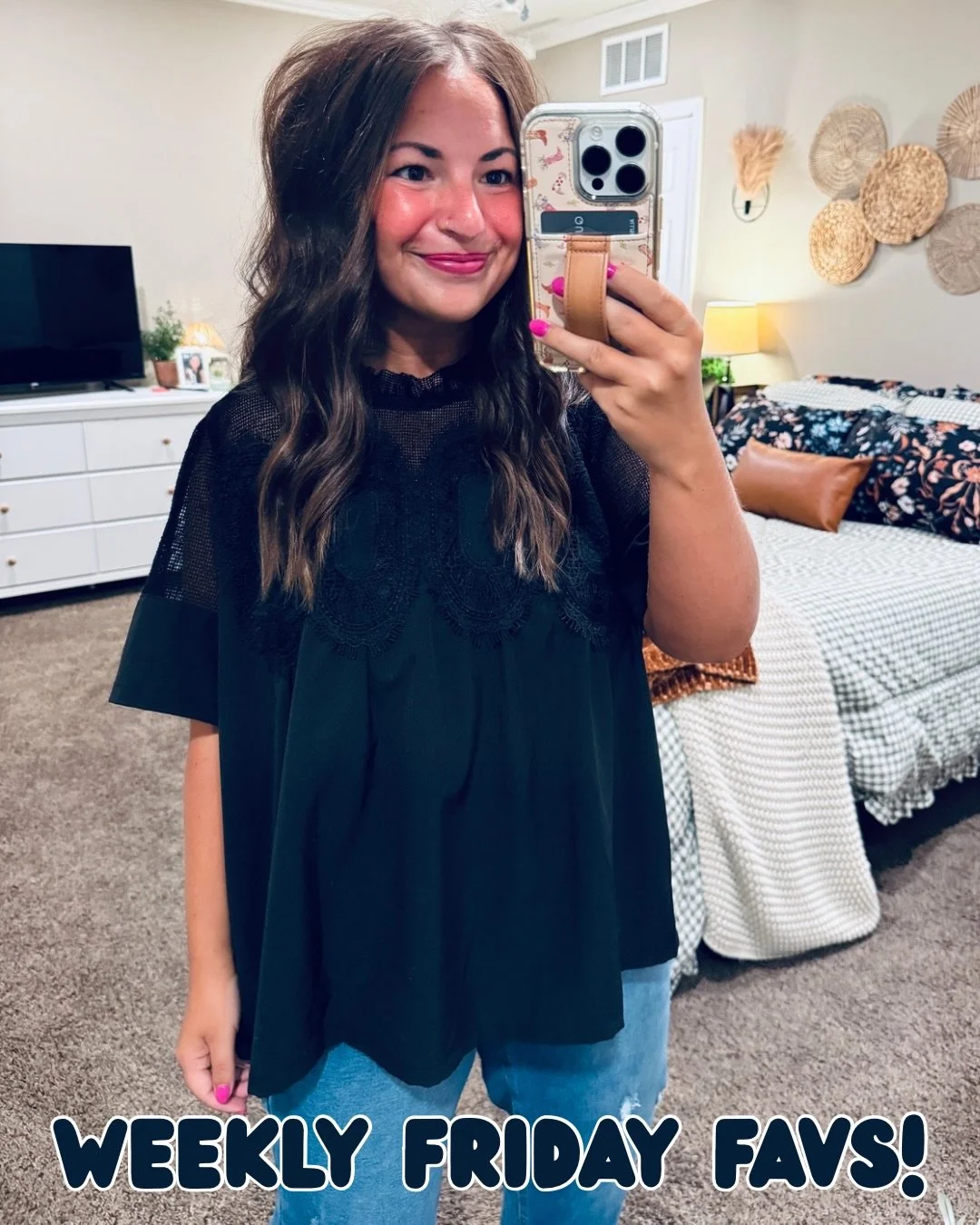 A little bit of this, a little bit of that, a whole lot of cuteness!!! 🖤 Found some great pieces from @walmart, @target, @shopandi_ &amp; @amazon to help me start the school year off right! 👏🏻 Comment FRIDAY for links! 🍉⭐️🦋💐🫶🏻