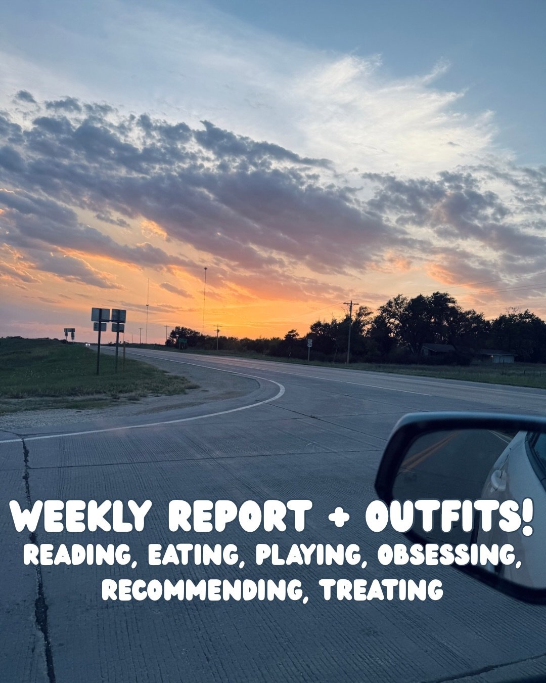 Week three of starting a new lil weekly series after seeing it on tiktok! My weekly report + outfits 🫶🏻 lmk what you think in the comments!

R- Reading (a book, article, or thing read)
E- Eating (a memorable meal, snack, or drink)
P- Playing (games