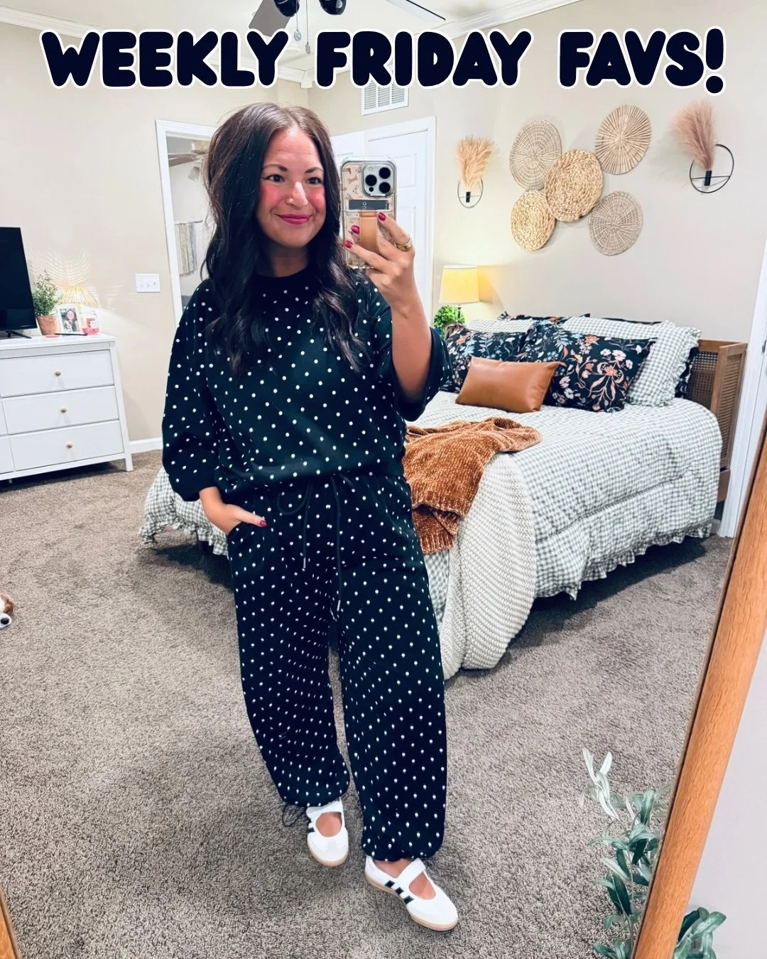A little bit of this, a little bit of that, a whole lot of cuteness!!! 🫶🏻 Found some great pieces from @amazon, @walmart, @oldnavy &amp; @target to help me transition to my fav season&hellip; FALL!! 🖤🍂🫶🏻🏈✨ Comment for links! ⭐️
