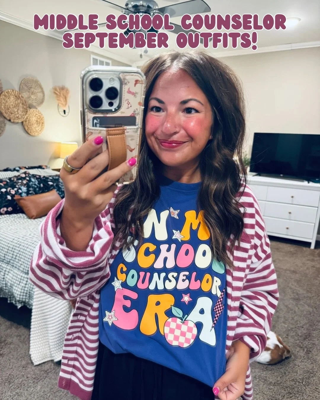 Lots of my back-to-school September outfits as a middle school counselor in one post! 💜💫🫶🏻 a little bit of cozy, a little bit of fall transition, &amp; a whole lot of &ldquo;I&rsquo;ll be wearing this again!&rdquo; + lots of comfy fits &amp; grap