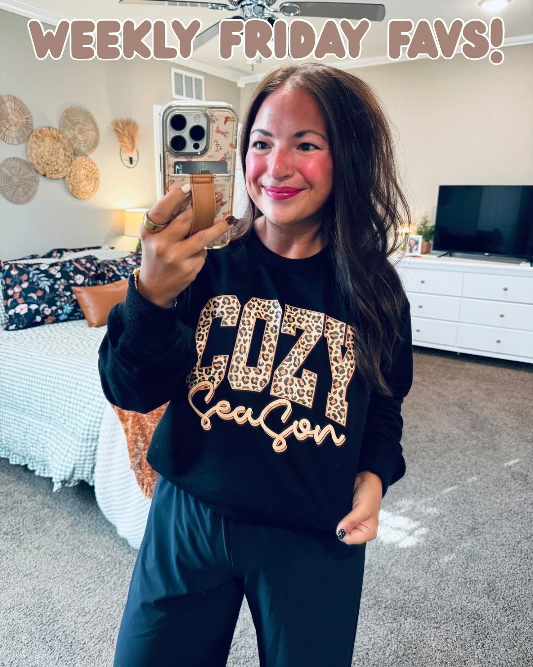 A little bit of this, a little bit of that, a whole lot of cuteness!!! 🫶🏻 Found some great pieces from @amazon , @walmart &amp; @target to help me transition to my fav season&hellip; FALL!! 🖤🍂🫶🏻🏈✨ Comment for links! ⭐️