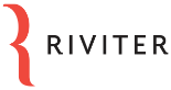 Logo for Riviter with a red stylized R