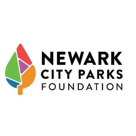 Logo for newark city parks with image of a colorful leaf