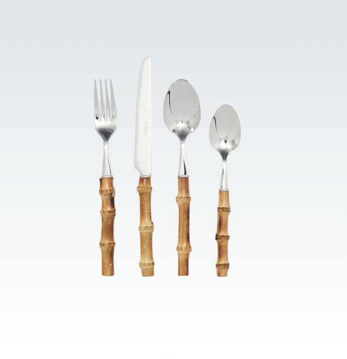 ESTILO AND CO 4-Piece Bamboo Cutlery