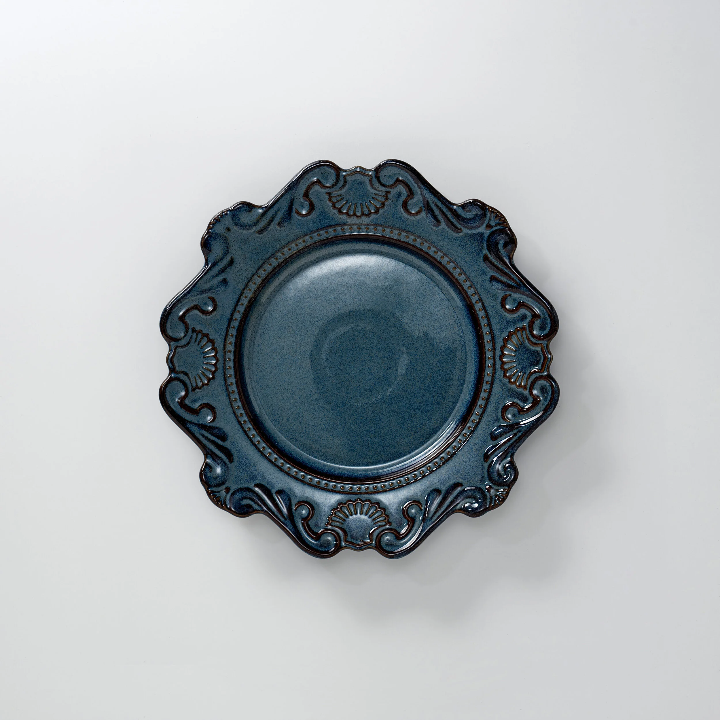 LAVISH DINNER PLATE (BLUE)
