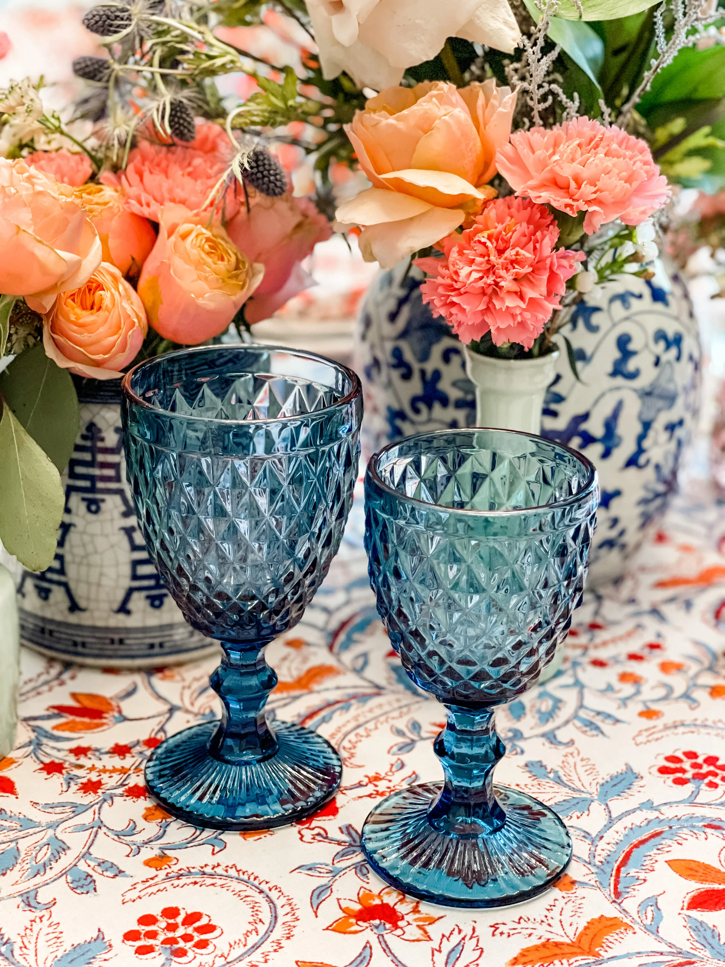 NOBLE WINE GOBLET - BLUE