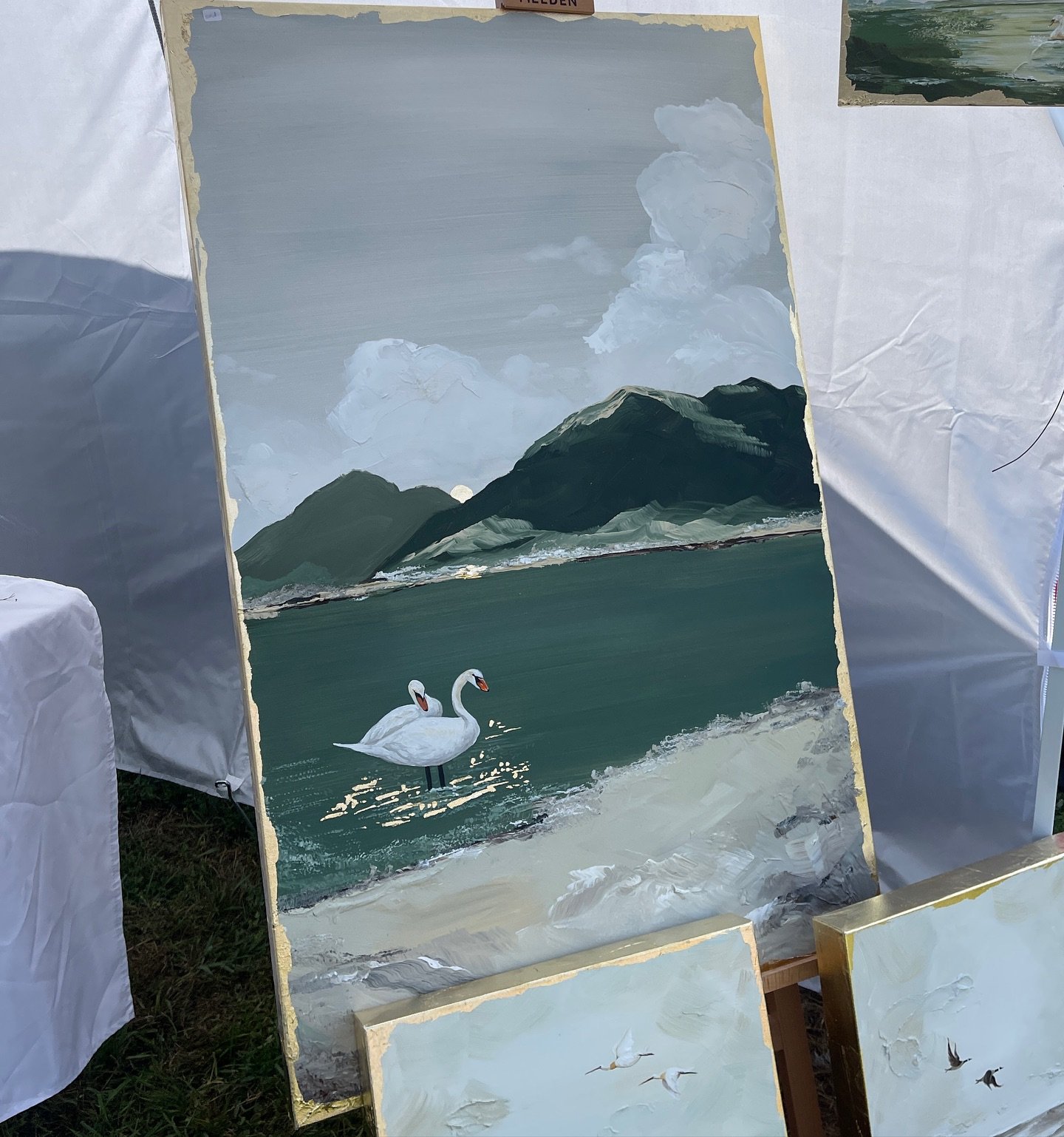 The painting and the photo that inspired it ❤️➡️➡️➡️