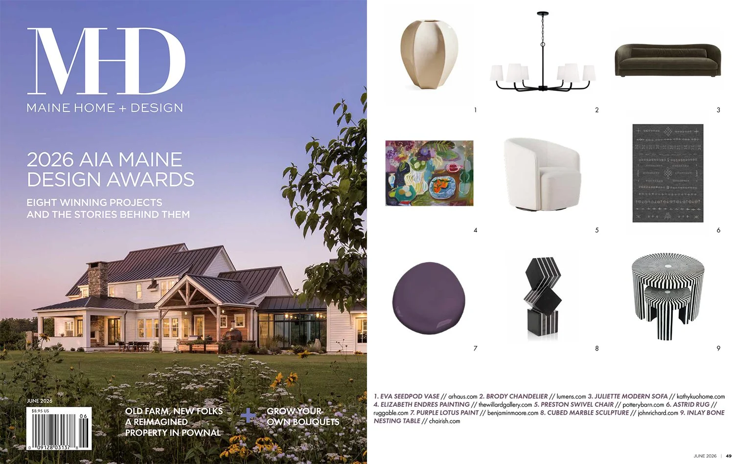 Elizabeth Endres: June Maine Home + Design - Style Room Feature