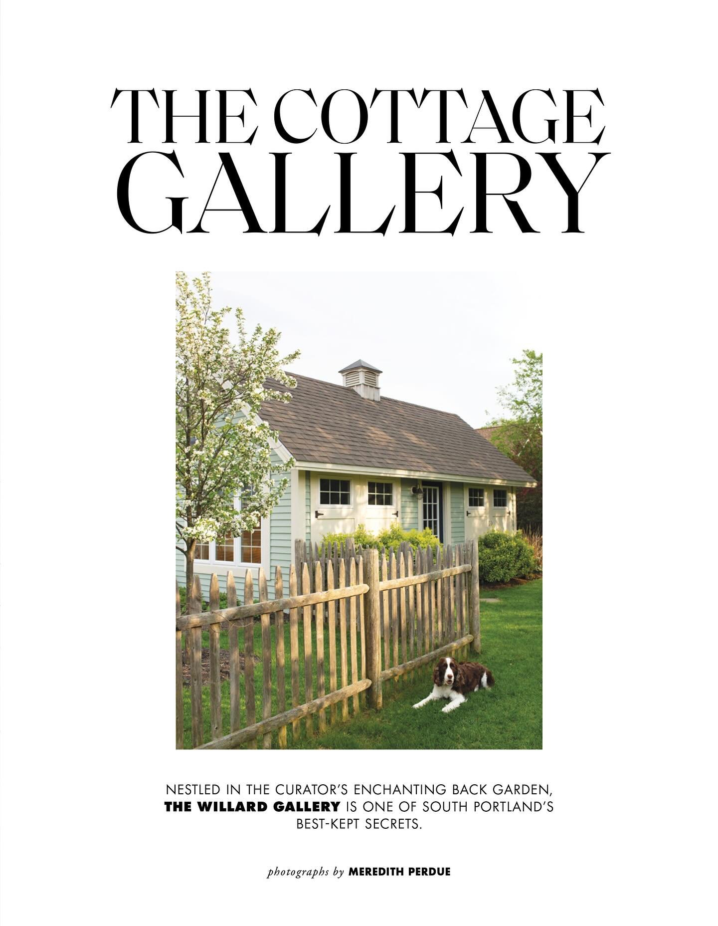 So grateful to be included as one of six female-led galleries featured in the latest issue of @decormaine! We&rsquo;re profiled alongside some of our favorite galleries in Maine, and we couldn&rsquo;t be happier that they chose this photo of Thatcher