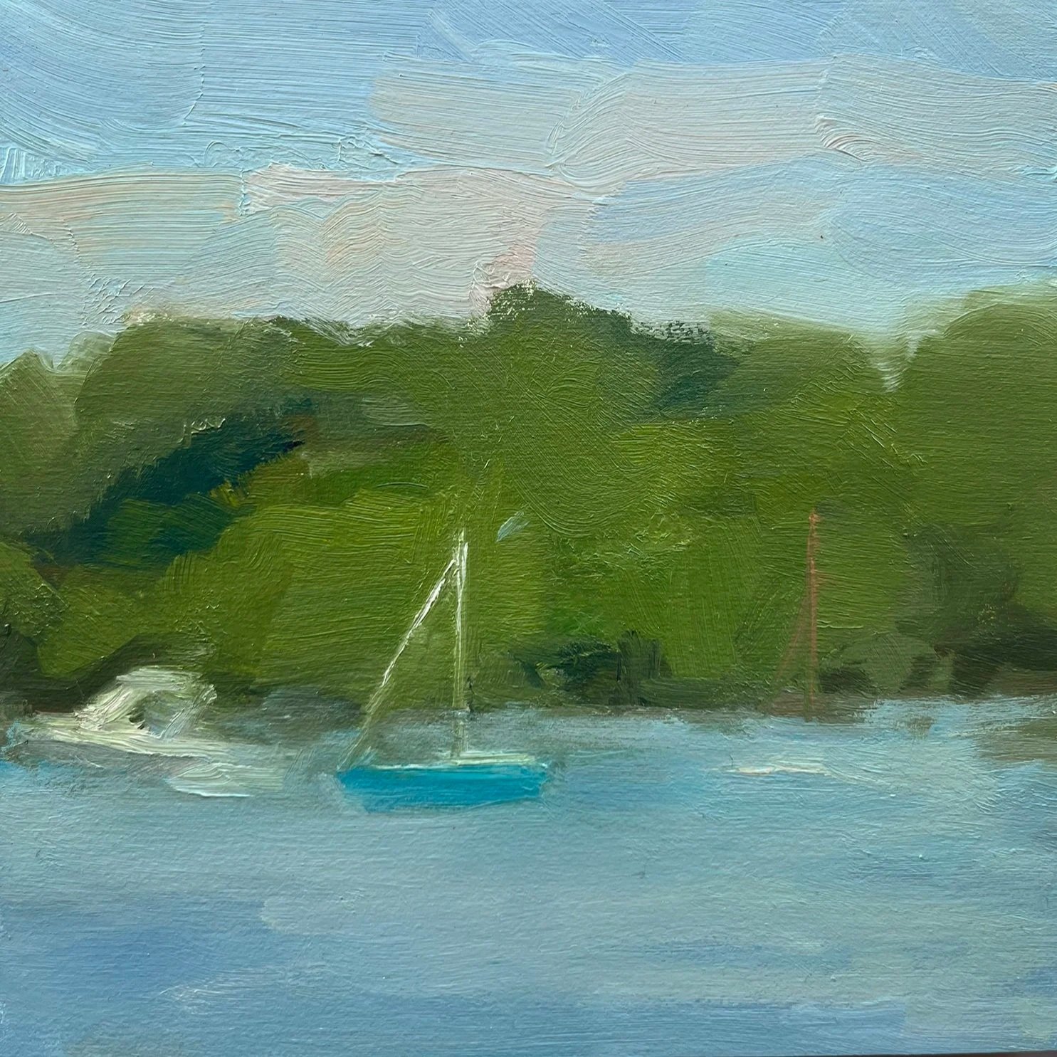 Waiting to Sail, 6 x 6in - $750