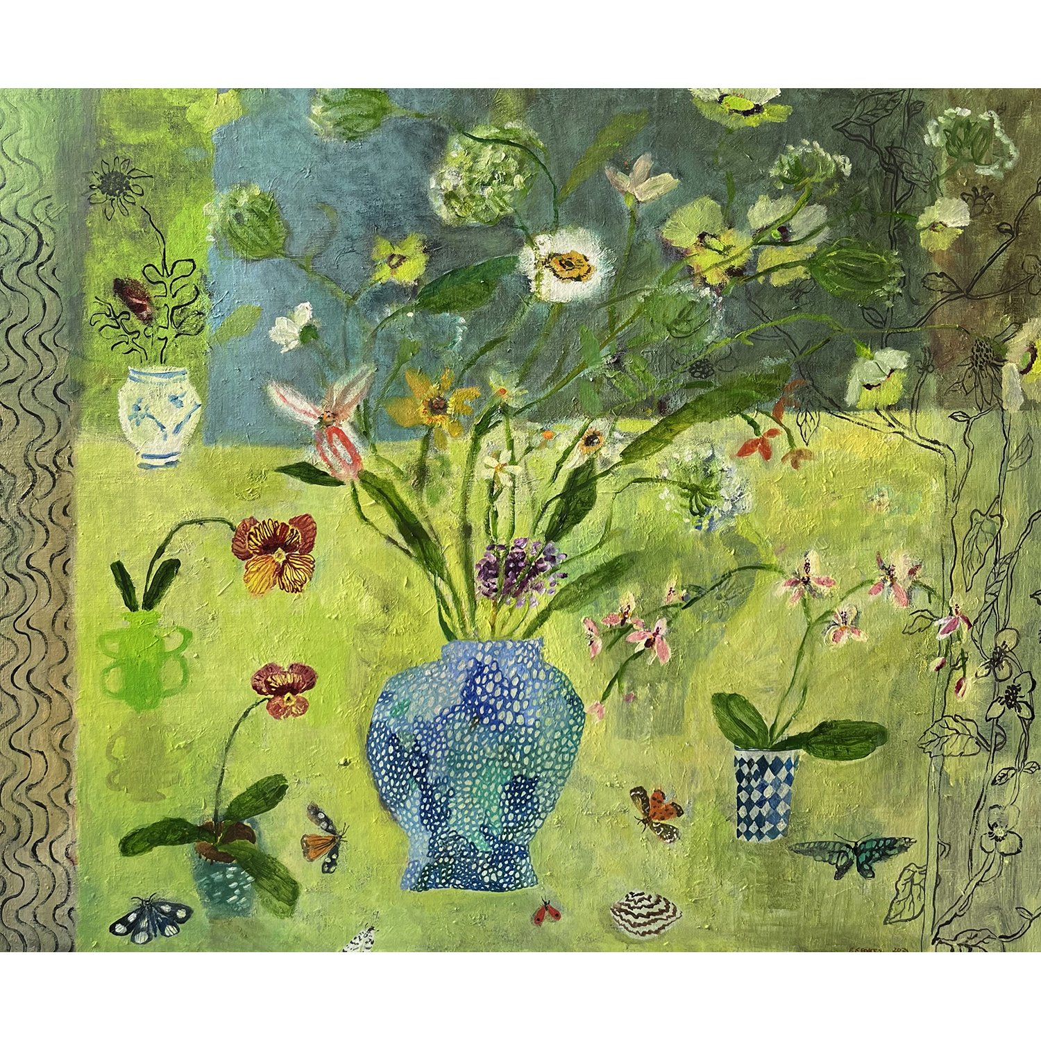 Yellow Table,Blue Vase by Elizabeth Endres.jpg