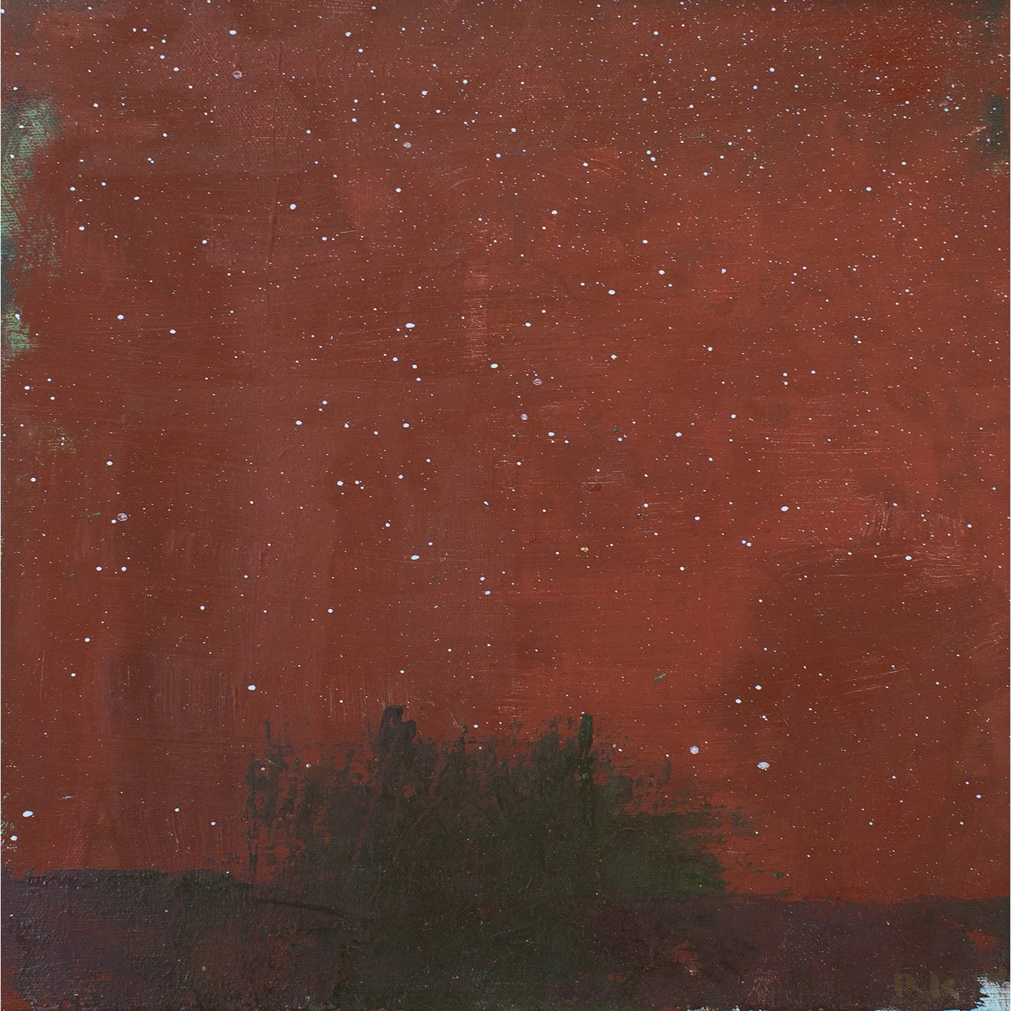 Red Borealis With a Little Green