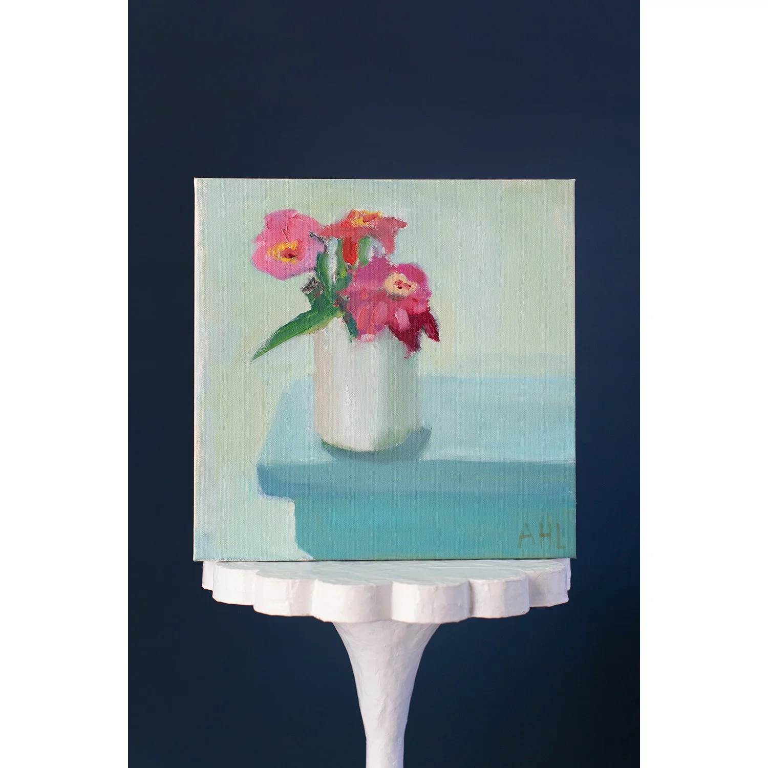 Zinnias Painting by Ariane Luckey.jpg