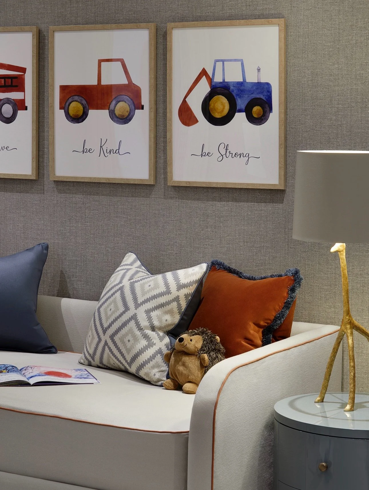 This children&rsquo;s bedroom was part of one of the very first projects I completed in Surrey with @gallery.ltd - Designed to be playful heaven, this space full of character has evolved with the family over time. Swipe left to see more. 

@gallery.l