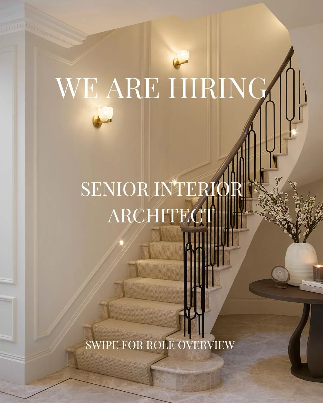 We are seeking an experienced Senior Interior Architect to join our team.

This is an exciting opportunity to become part of a growing design studio, working on a portfolio of luxury residential projects across the UK and internationally.

The ideal 