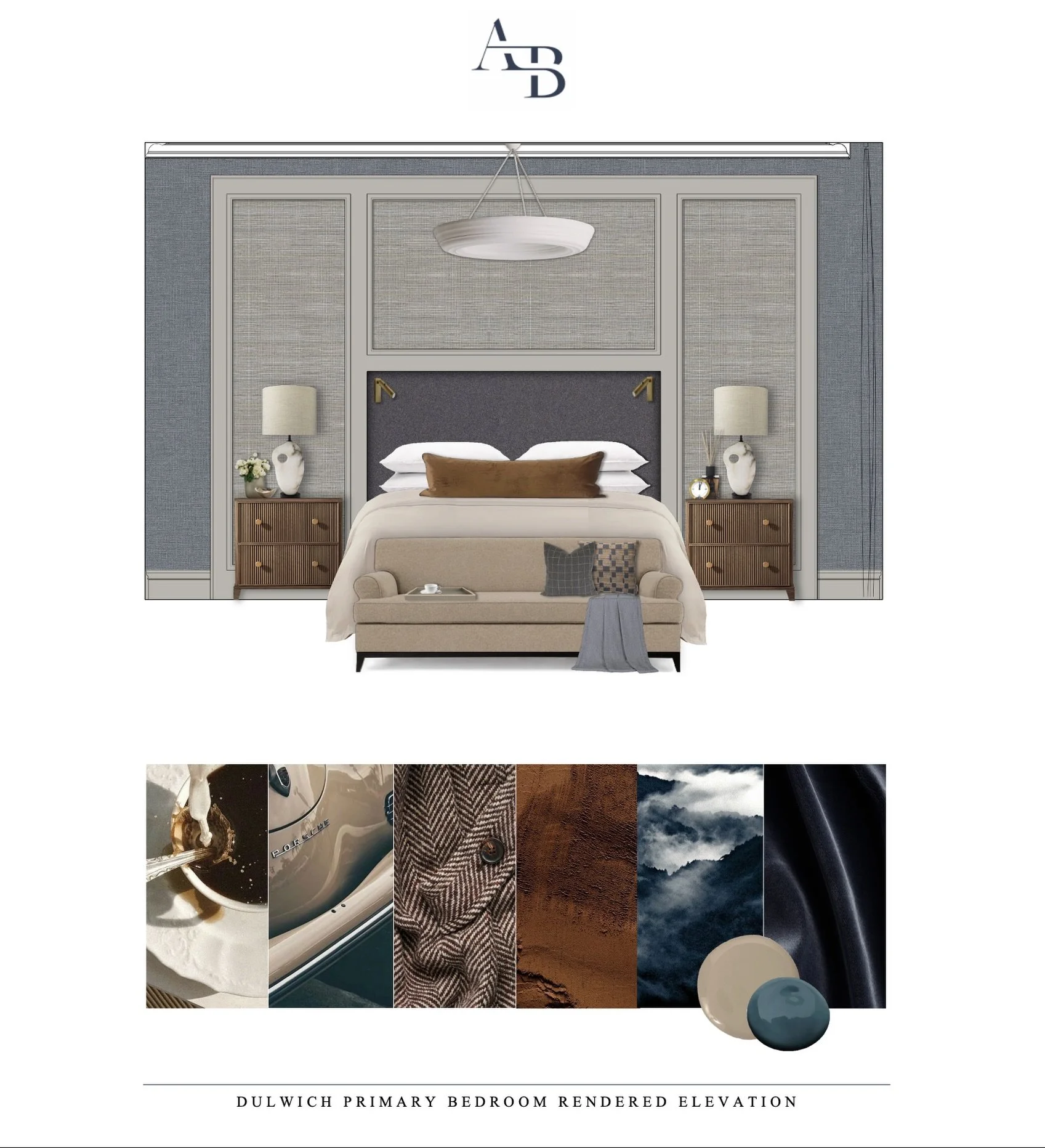 Take a peek at the primary bedroom visual at our Dulwich project. Petrol blues hues create the ultimate cocooning atmosphere 
.
.
.
#dulwich&nbsp;#interior&nbsp;#bedroom #bedroominspiration #interiordesign