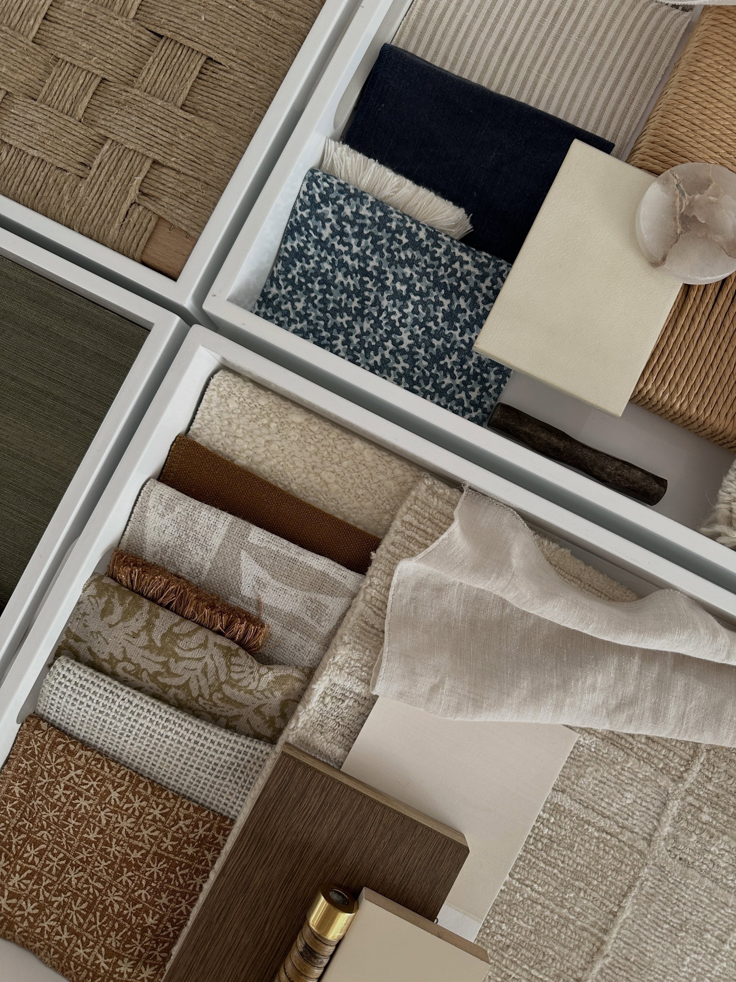 This week we have been busy presenting designs for some of our new projects, including the FF&amp;E scheme for our South of France project. Think holiday living, relaxed elegance and coastal-inspired textures layered throughout this wonderful holiday