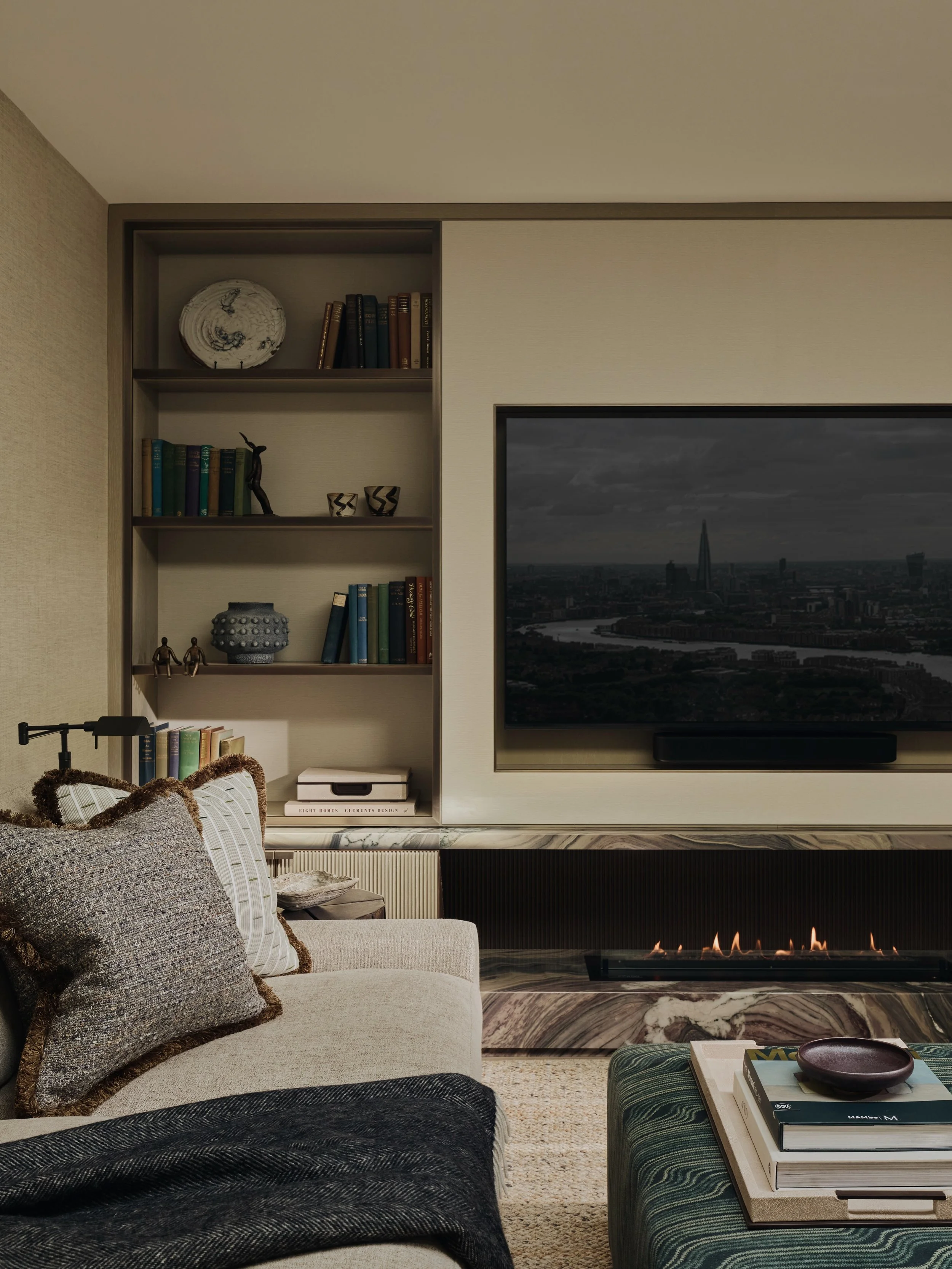 If you&rsquo;re looking to create the perfect TV room, consider incorporating your television into a beautifully designed media wall. And if you can introduce a fireplace, even better!  There&rsquo;s nothing quite like snuggling up on the sofa to wat
