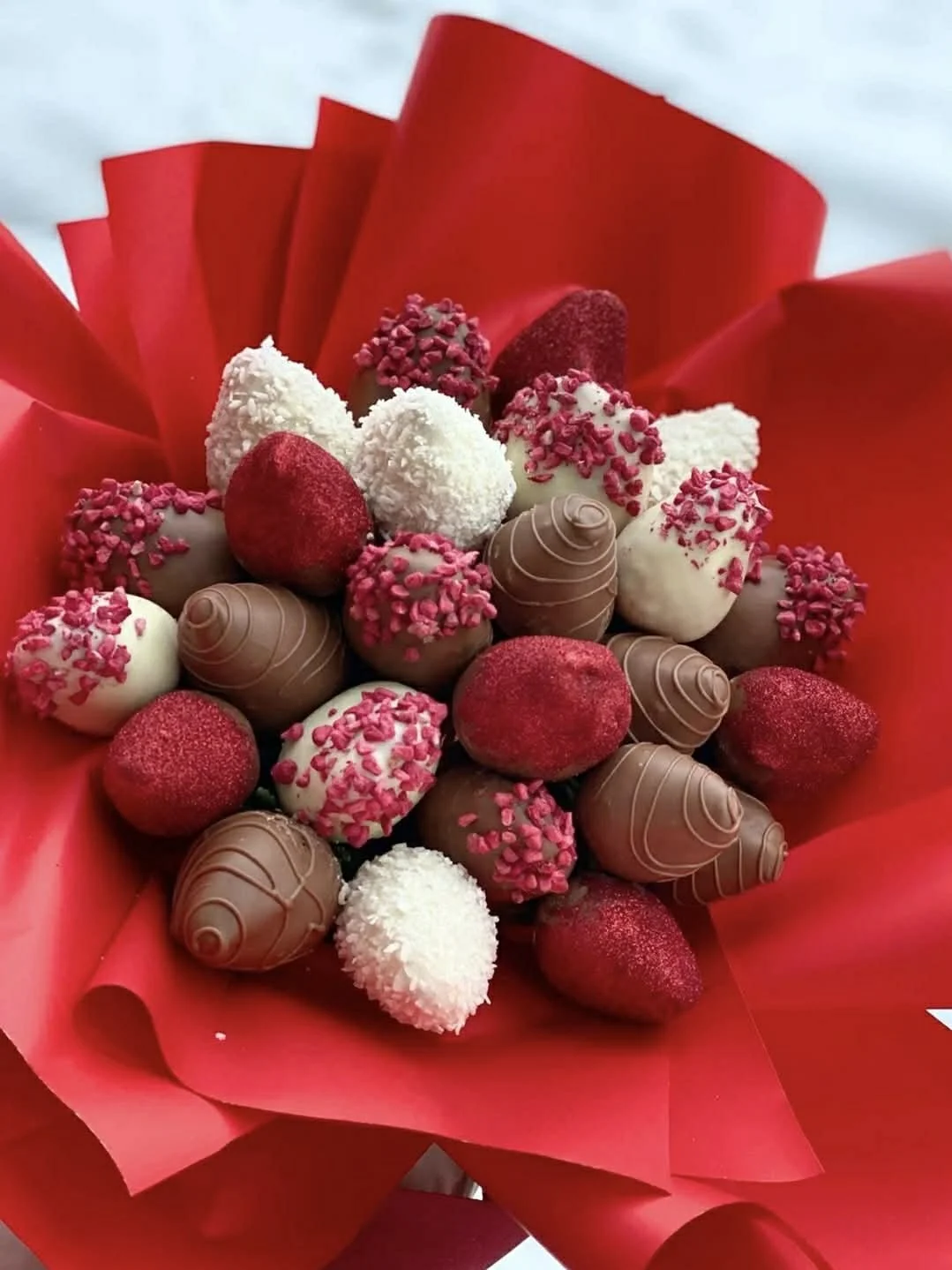 Chocolate Covered Strawberry Bouquets