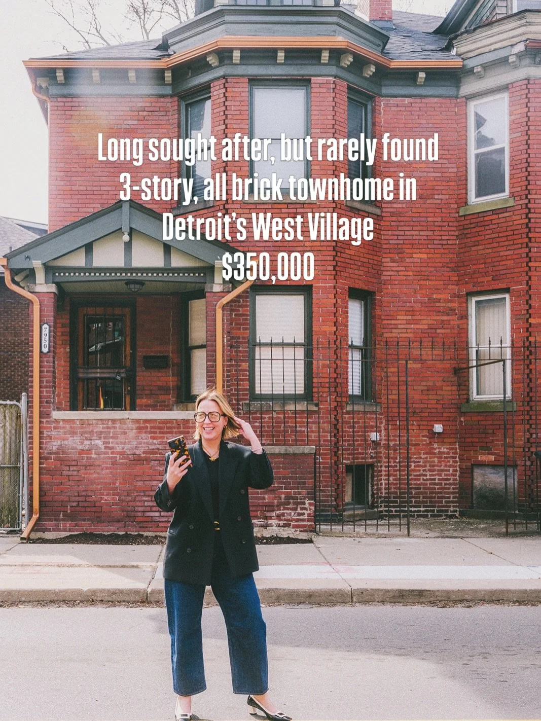 Super sweet 3-story, all brick, townhome designed with incredible livability. And if you caught @voguemagazine recent spotlight on Detroit, you already know: the city&rsquo;s historic neighborhoods are having a moment - and this fits it perfectly. 

