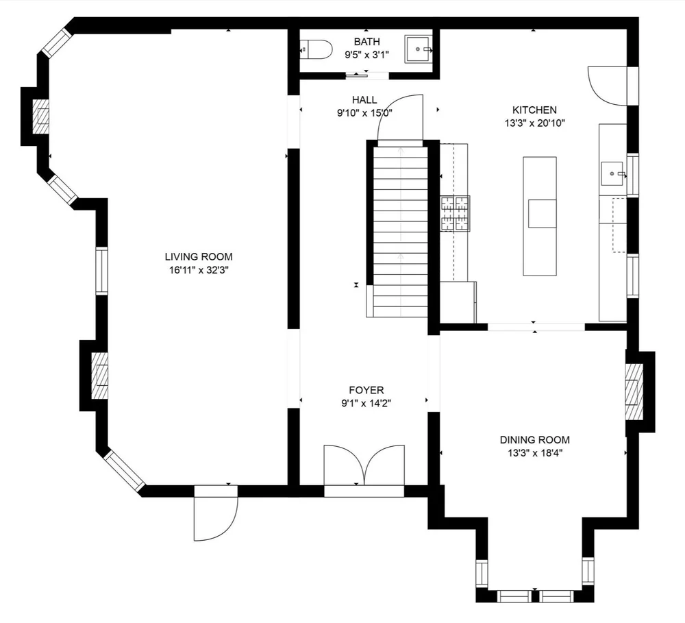 Ransom Gillis House 3 Bedroom Historic Brownstone FOR SALE Brush Park, Detroit, MI 48201