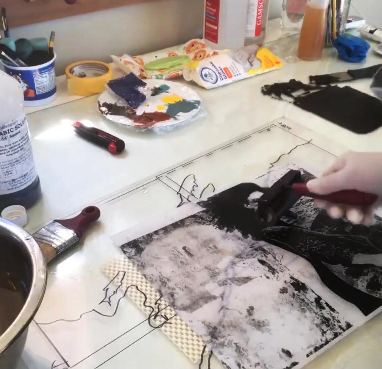 Printmaking: Ghost Prints — lynkcollective.com