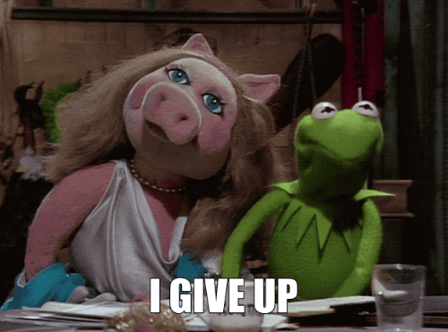 Kermit I Give Up.gif