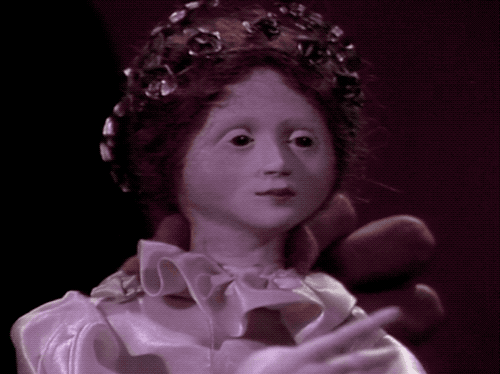 Serious haunted doll vibes