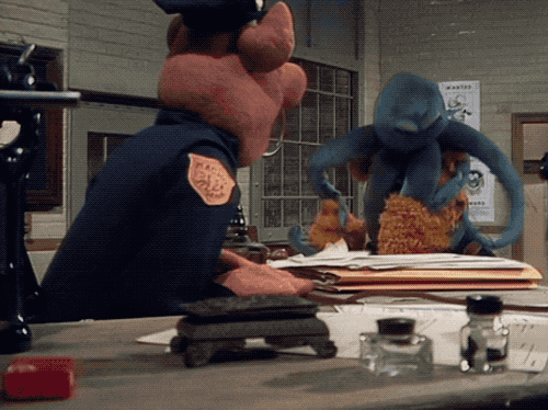 fozzie and octopus.gif