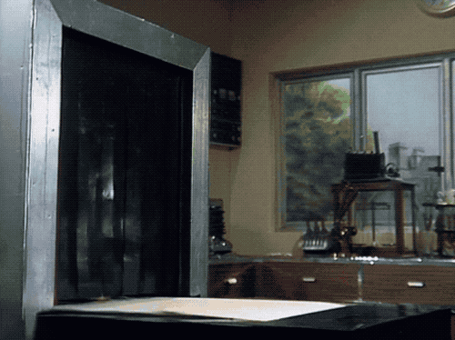 beaker squished conveyor belt.gif