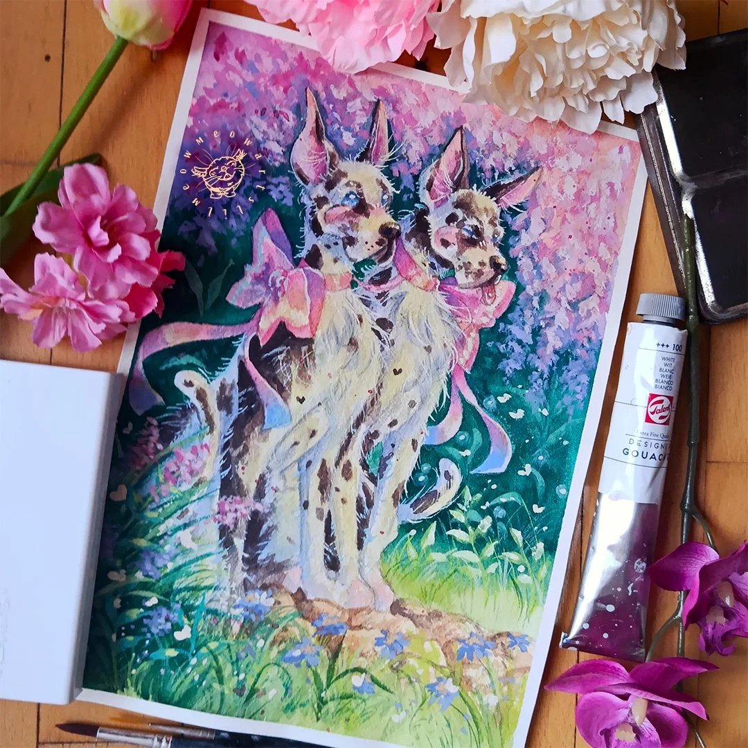 Hey guys and welcome back to a new post!!🌸💙

Harlequin Great Danes ready for spring! They look so similar yet are so different and share a deep bond with each other❤️Are you guys ready for spring? 

Have a lovely day and stay safe and happy everyon