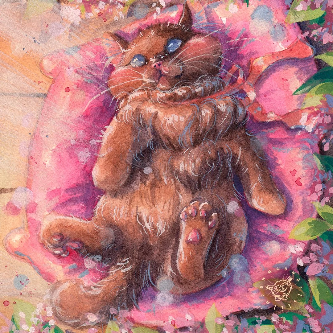 Hey guys and welcome back to a new post!!🐈🌺

The scan of this baby kitty! It's soon Easter time and I'm currently working on decorating. Do you have plans to celebrate?❤️

Have a lovely day and stay safe and happy everyone!!🐈🌺

#cat #catart #flow