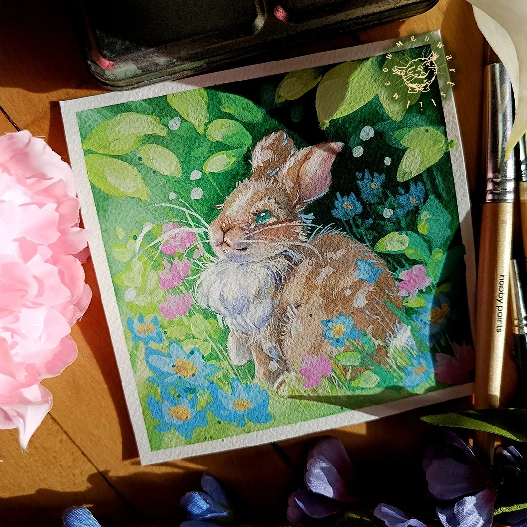 Hey guys and welcome back to a new post!!🐇🌷

A bunny in blooms! It's springtime now and it's so refreshing to see the sun and the flowers bloom and add colour to nature. I hope everyone has a wonderful spring and had a great easter if you celebrate