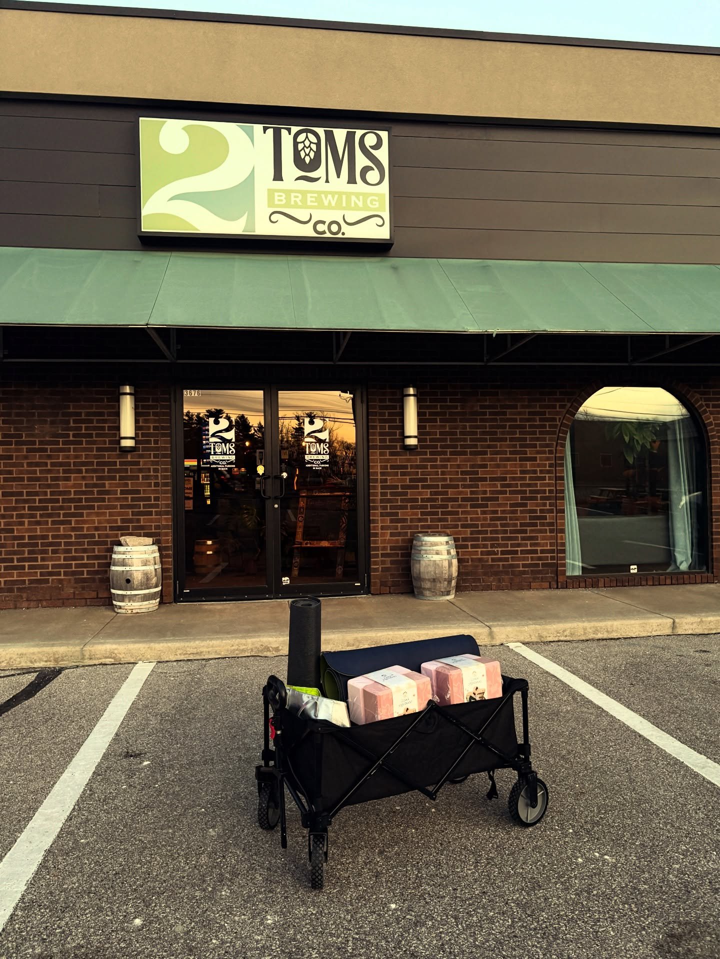 Tuesday nights = yoga at 2Toms Brewery 🍺
6pm &bull; $1 off drafts &bull; good people

If traditional yoga spaces feel intimidating, this one&rsquo;s for you.
Casual. Welcoming. Come-as-you-are energy.

Beer and other options available &mdash; but wh
