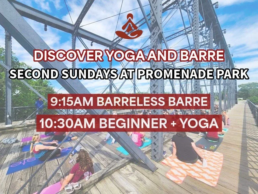 Something new is coming to the park ☀️

Our Second Sundays at Promenade Park have become one of my favorite Discover traditions &mdash; practicing together outside and inside, by the river, with our Fort Wayne skyline around us.

And now we&rsquo;re 
