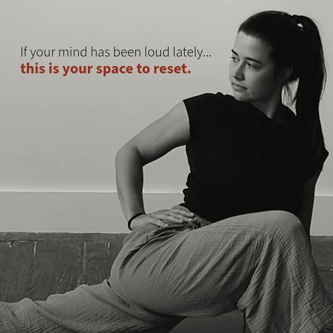 &ldquo;Yoga helped me realize it&rsquo;s not about being perfect&hellip; it&rsquo;s about learning how to work through what&rsquo;s actually there.&rdquo; - DY Teacher Haley Long, This Months Feature

If your mind has been loud lately&hellip;
If you&