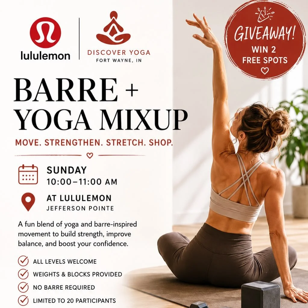 ✨ EVENT + GIVEAWAY ✨

We&rsquo;re excited to partner with Lululemon Jefferson Pointe for a special Barre + Yoga Mixup this Sunday from 10&ndash;11 AM with only 20 spots available. 

This class blends the strength and energy of barre-inspired movement